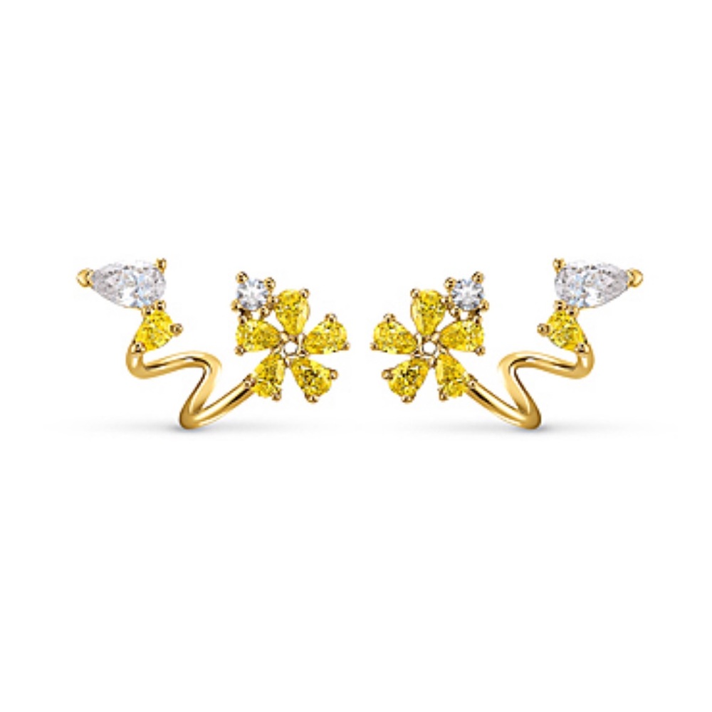 Swarovski Botanical Wrap Pierced Earrings